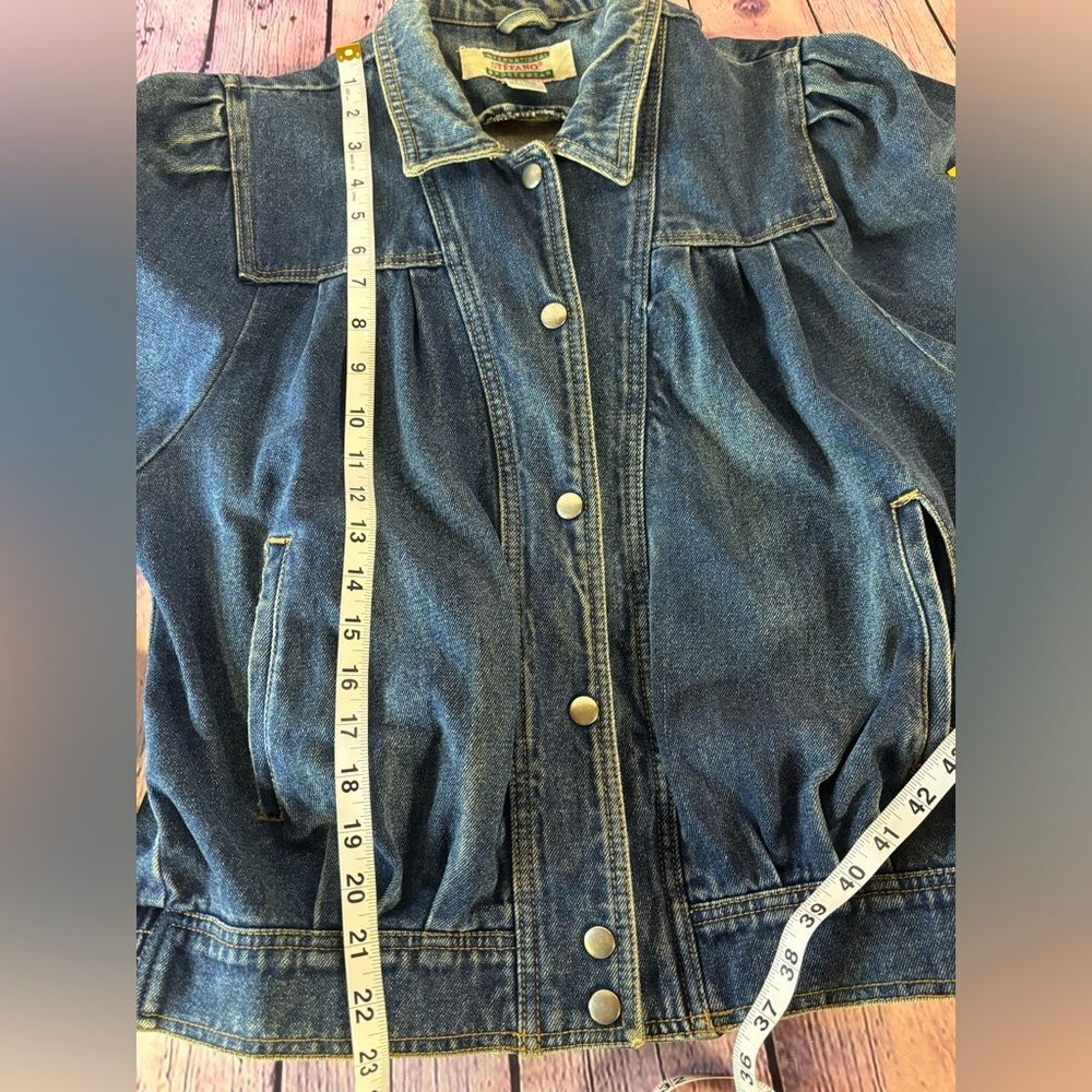 Vintage International Stefano Sportswear Retro 90’s Streetwear Jean Jacket S - Picture 5 of 8